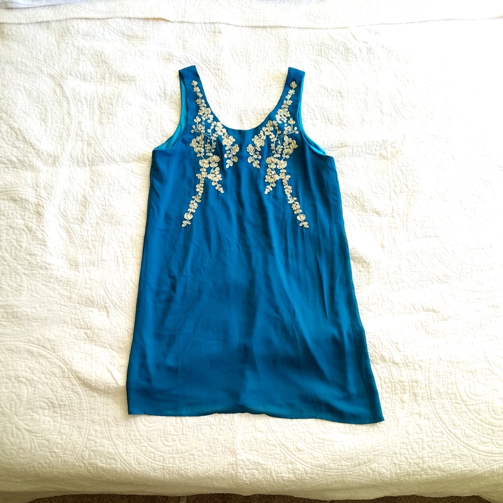 Teal Tank Shift Dress